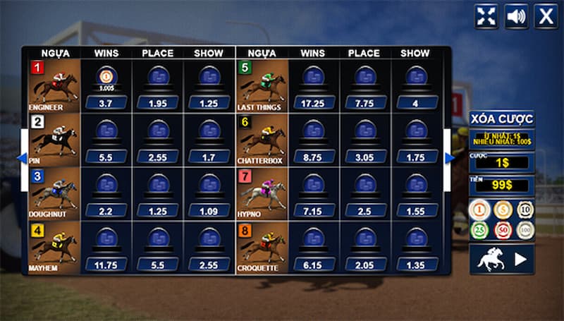 Cá cược đua ngựa 1Xbit 